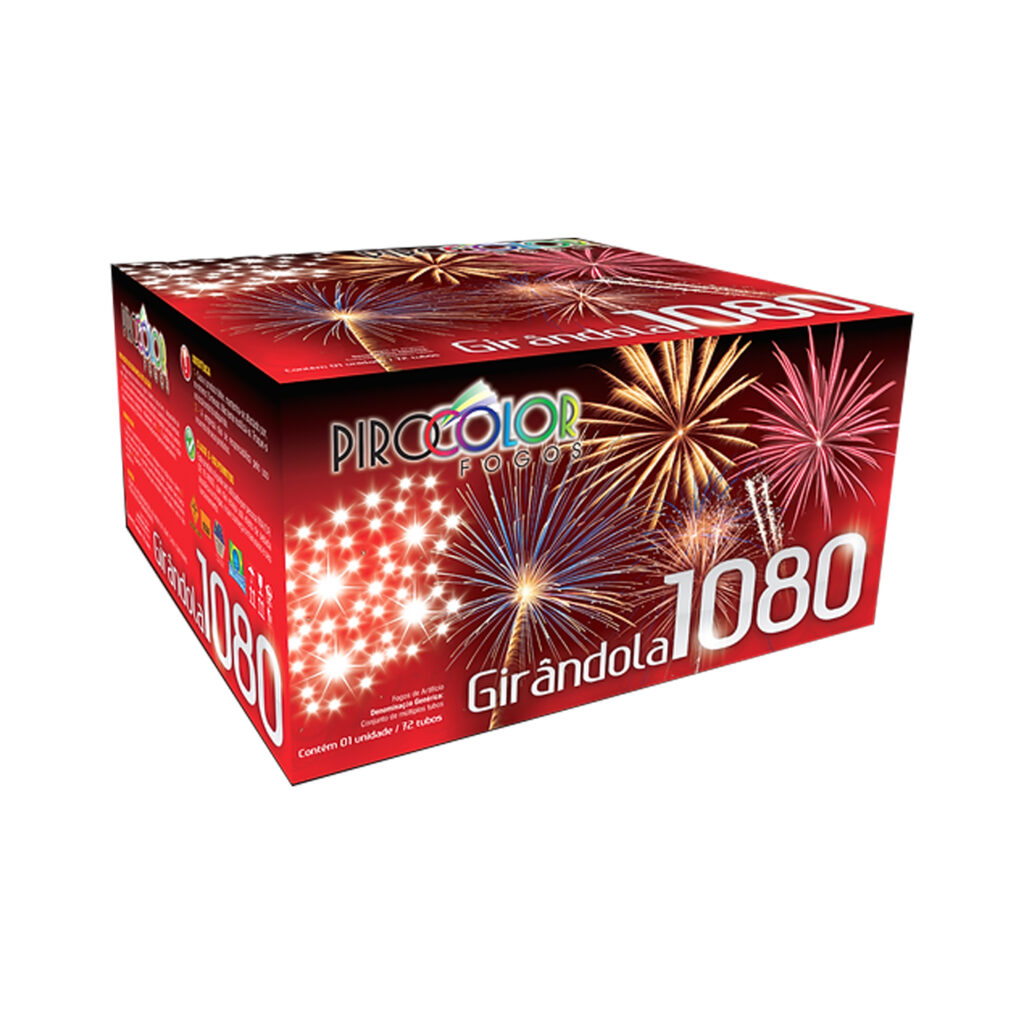 Girandola 1080 Baixo Ruído Pirocolor